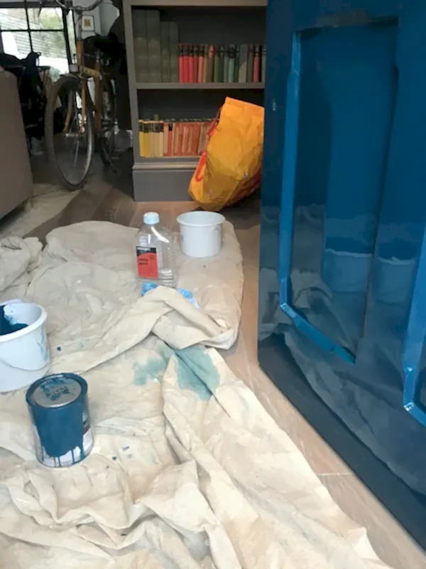 Restored 1950s high-gloss finish